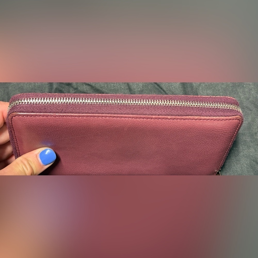 YSL pink Cassandra studded zip around wallet - Picture 9 of 16